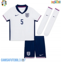 Camisa de time de futebol Inglaterra John Stones #5 Replicas 1º Equipamento Infantil Europeu 2024 Manga Curta (+ Calças curtas)